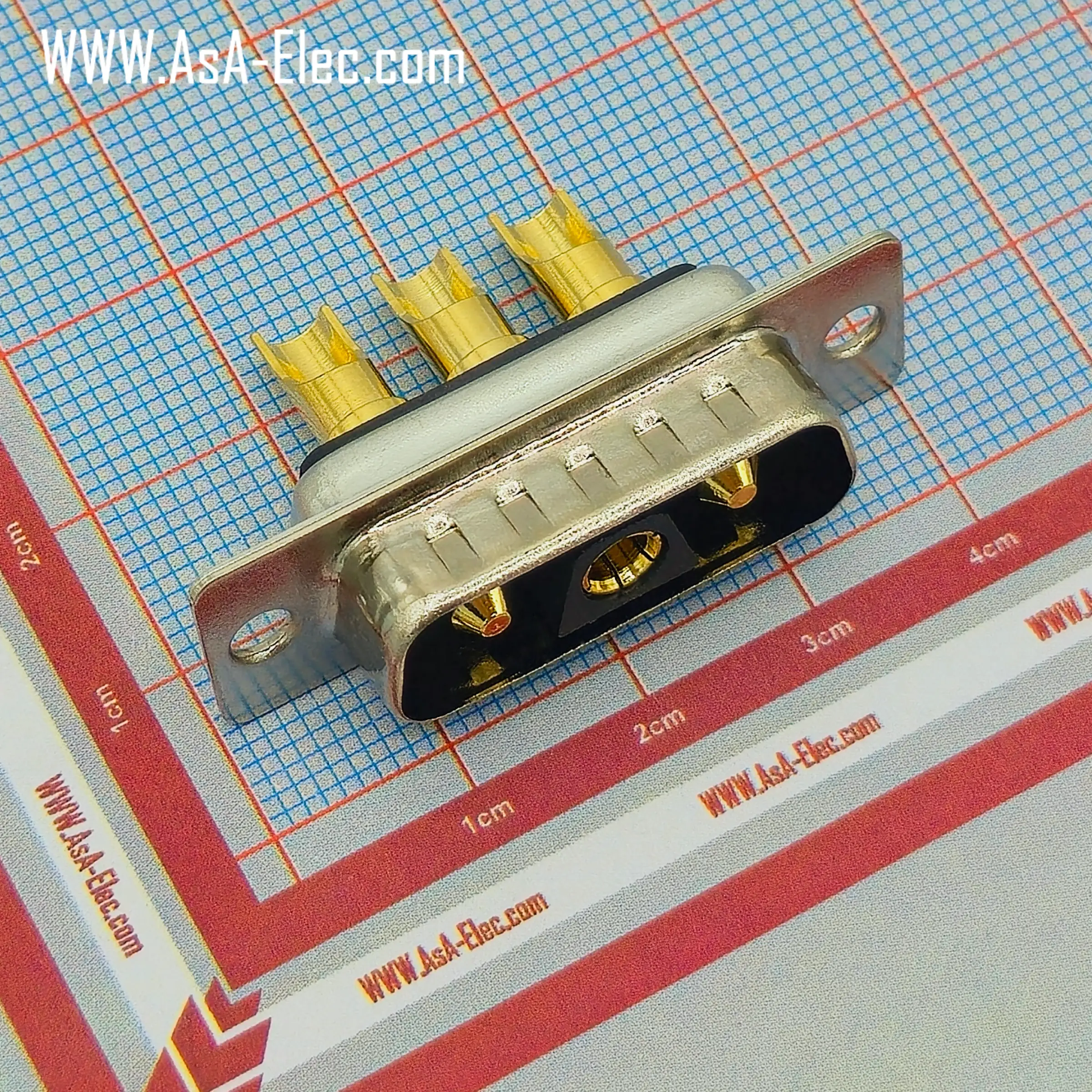 POWER D-SUB 3V3 SOLDER CUP-MALE 